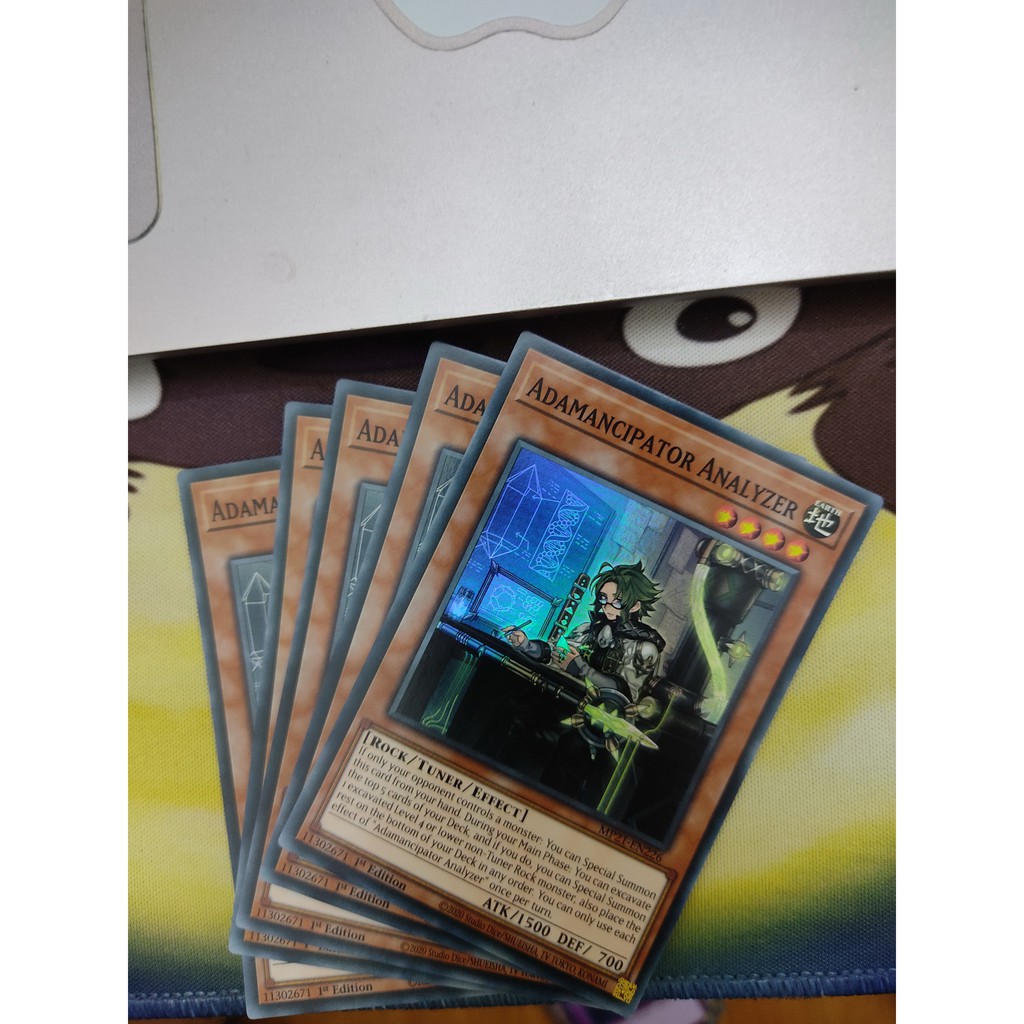 1 lá Thẻ bài Adamancipator Analyzer - MP21-EN226 - Super Rare 1st Edition