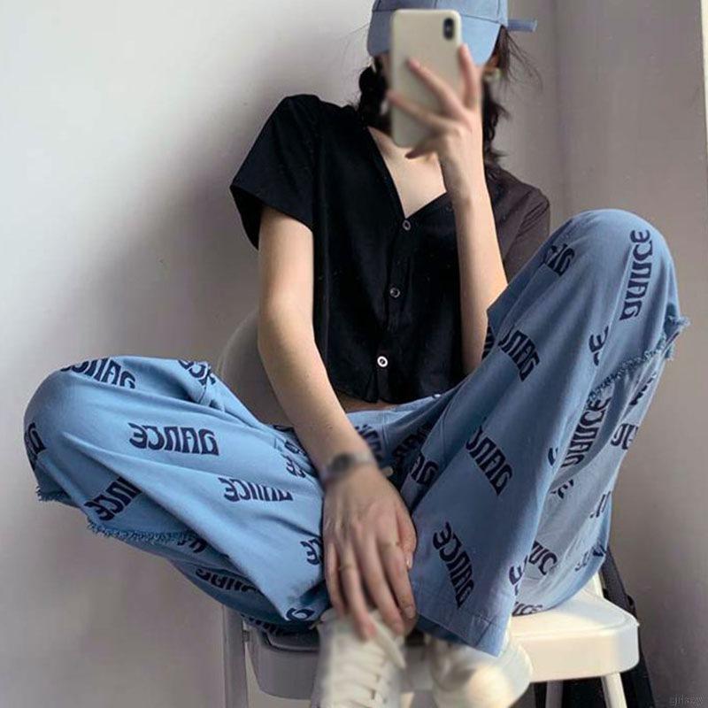 Quần Ống Rộng Phong Cách Cổ Điển Thời Trang Phong Cách Hàn Quốc