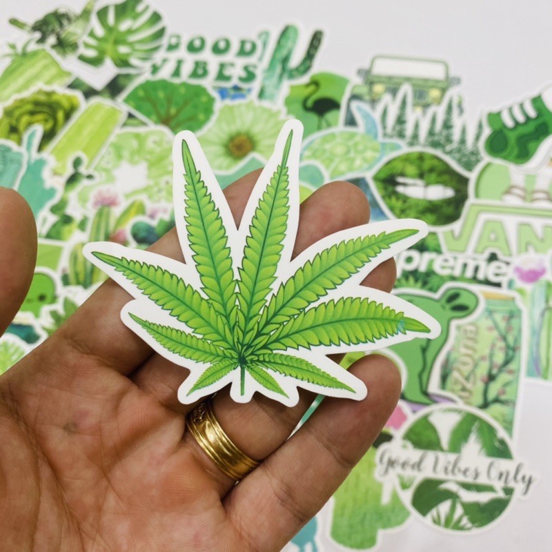 [Set 50 ~ 100 c&aacute;i] Sticker PVC vinyl nh&aacute;m chống thấm cao cấp chủ đề VSCO, BT21, TỔNG HỢP,... d&aacute;n vali, laptop, mũ BH