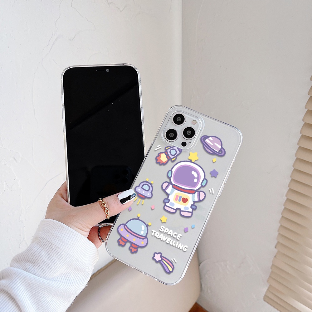 Ốp Điện Thoại Hình Phi Hành Gia Cho Iphone 11 Pro Max 12 Pro Max 13 Pro Max Mini 6 7 8 6 7plus Se 2020 X Xs Xr 5 4