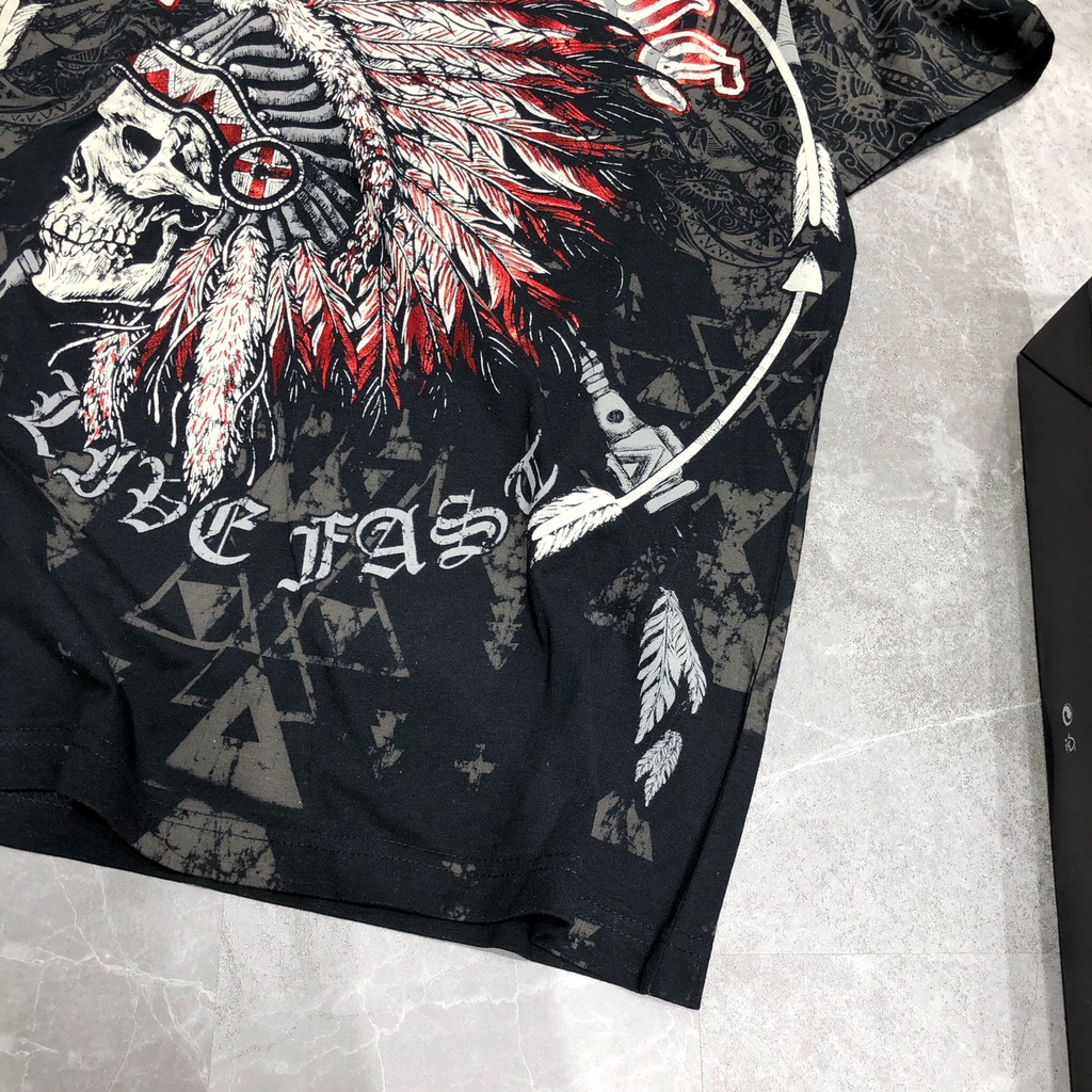 Áo thun nam họa tiết KONFLIC bigsize cao cấp 100kg hàng nhập Mỹ AHM 27