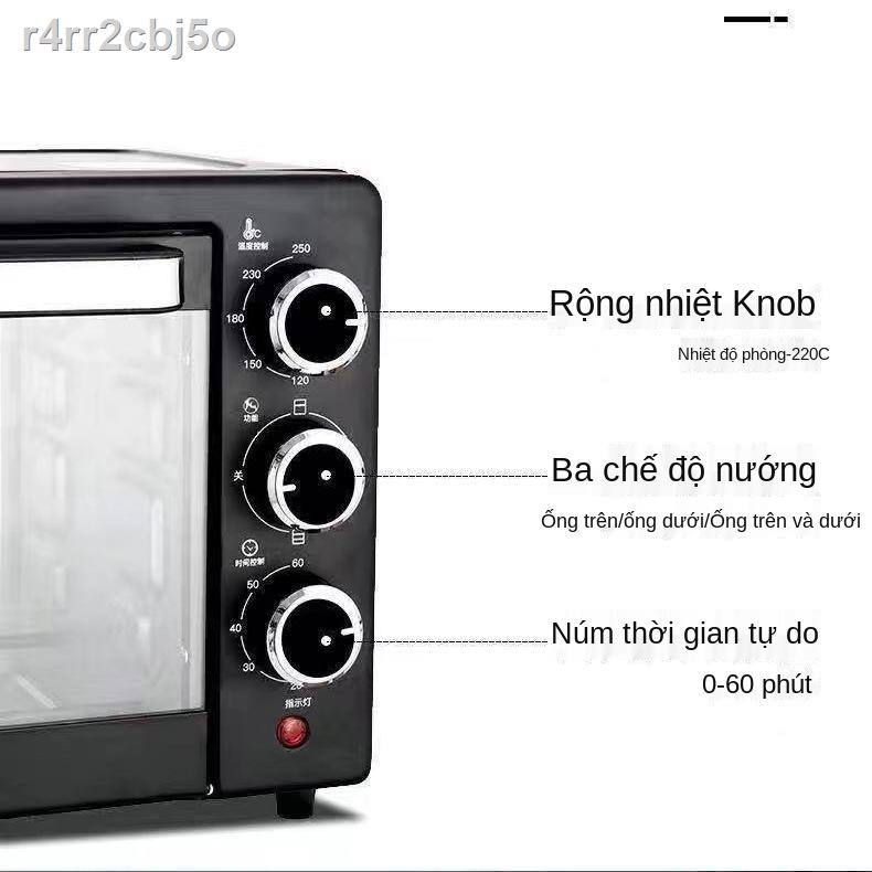 ✜Lò nướng điện 25 lít công suất lớn gia đình nhỏ nướng tự động đa năng lò nướng bánh nướng để bàn