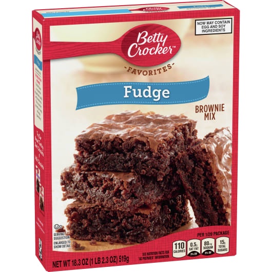 (Mỹ) Bột Làm Bánh Fudge Brownie Betty Crocker Hộp 462g - Bột Pha Sẵn Tiện Lợi, Chuẩn Vị