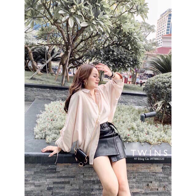 Chân Váy Da Kèm  Đai Cá Tính Phong Cách Ulzzang