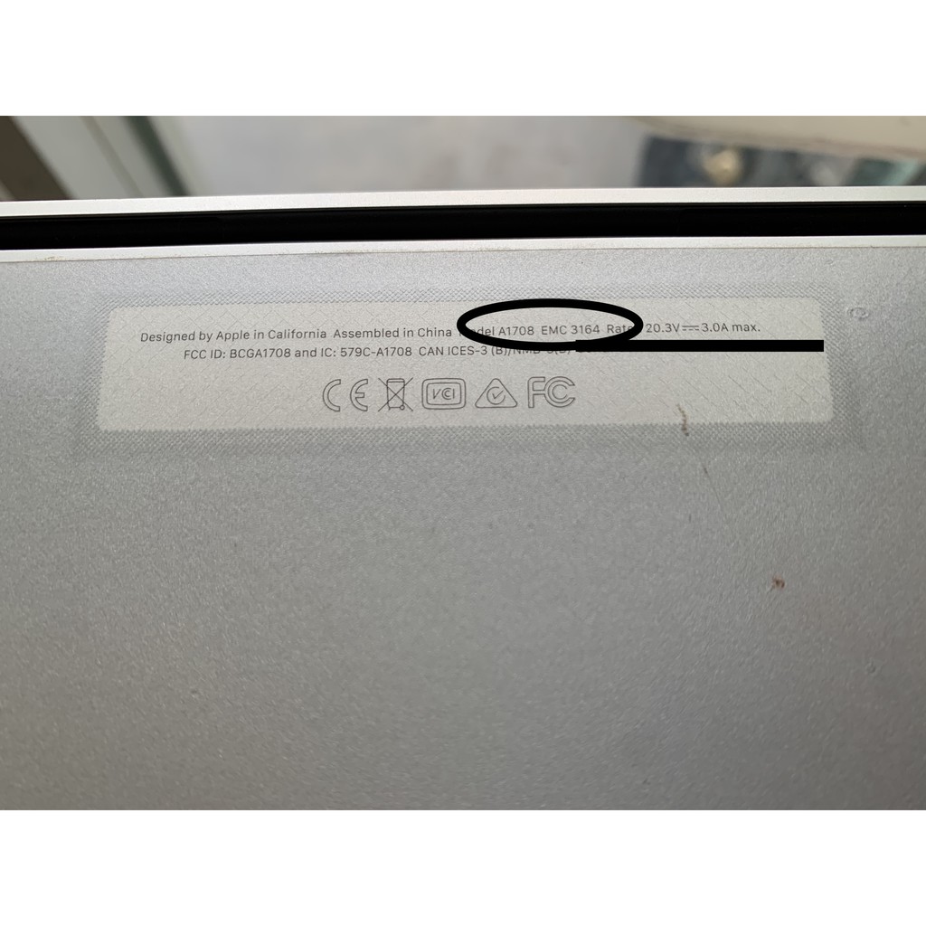 Pin Zin hãng Apple Macbook Pro 13,3 inch A1708 - Năm: 2017