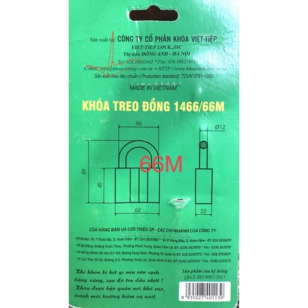 [chính hãng] Khoá treo đồng Việt Tiệp các loại - Bảo hành 2 năm