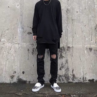 [ORDER TAOBAO] QUẦN BÒ RÁCH GỐI NAM