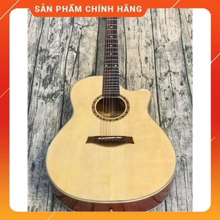 Đàn guitar HD-11SV (bao da cao cấp 3 lớp capo phím gẩy dán chống trầy bh 24 tháng)