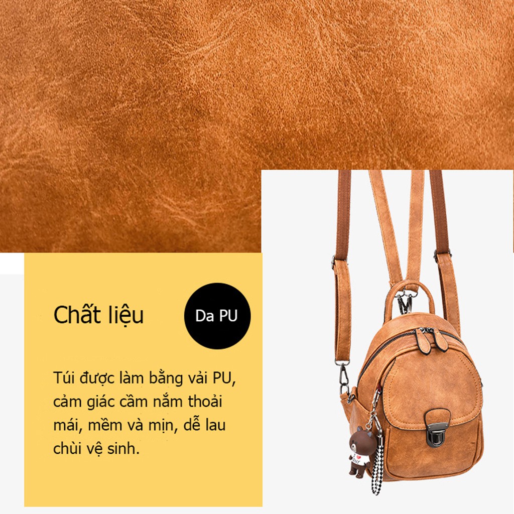 Balo Nữ ,Balo Đeo Chéo Thời Trang Du Lịch, Đi Học Tiện Lợi - Mã Ms12 - Bini.store.official