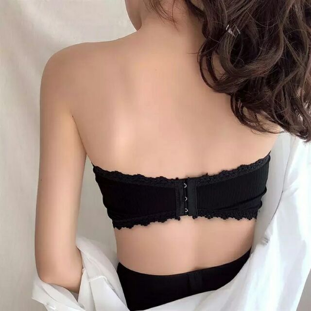 Áo bra cotton gân viền siêu xinh