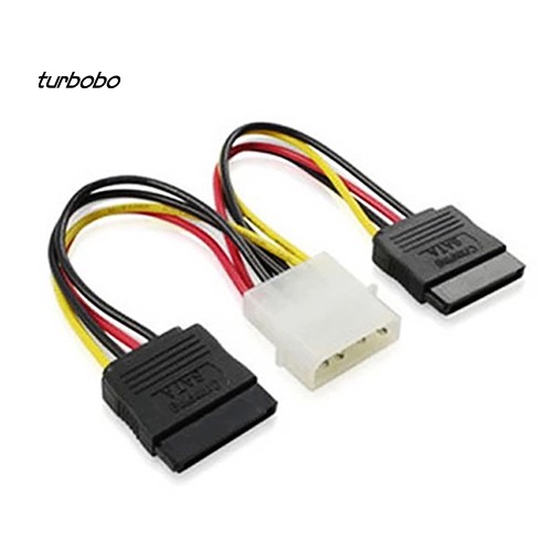 NB-4 Pin IDE Molex to 15 Pin 2 Serial SATA Hard Drive Power Adapter Cable