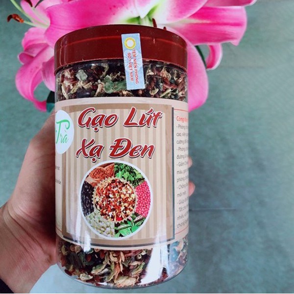 Trà Gạo Lứt Xạ Đen Thảo Mộc [ Hộp 500Gr] Giảm Cân Thải Độc Hiệu Quả An Toàn Tiện Dụng RENEVA