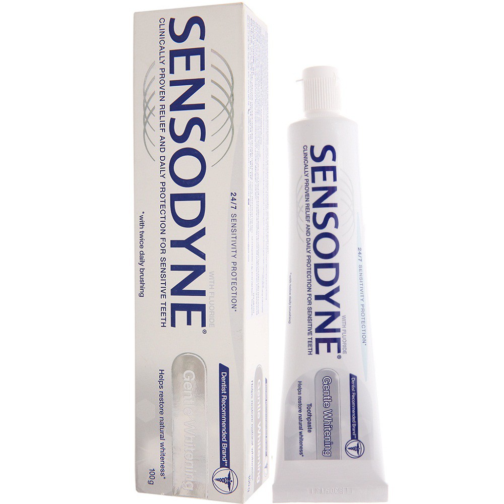 Kem Đánh Răng 100g SENSODYNE Gentle Whitening làm trắng răng tự nhiên Chính Hãng