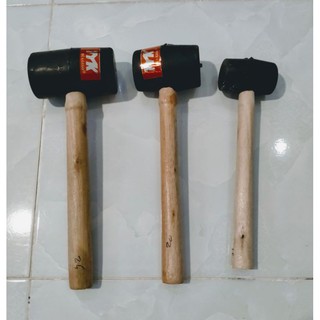 Búa Cao Su Cán Gỗ - Búa Đóng Gạch