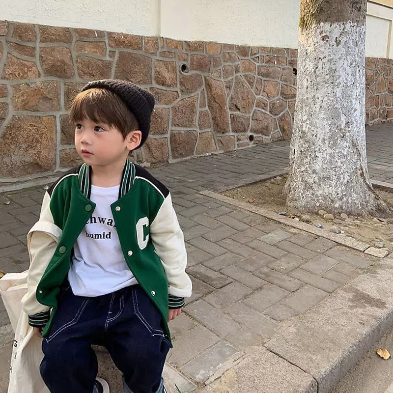 Áo khoác bomber da cá cho bé từ 8-17kg