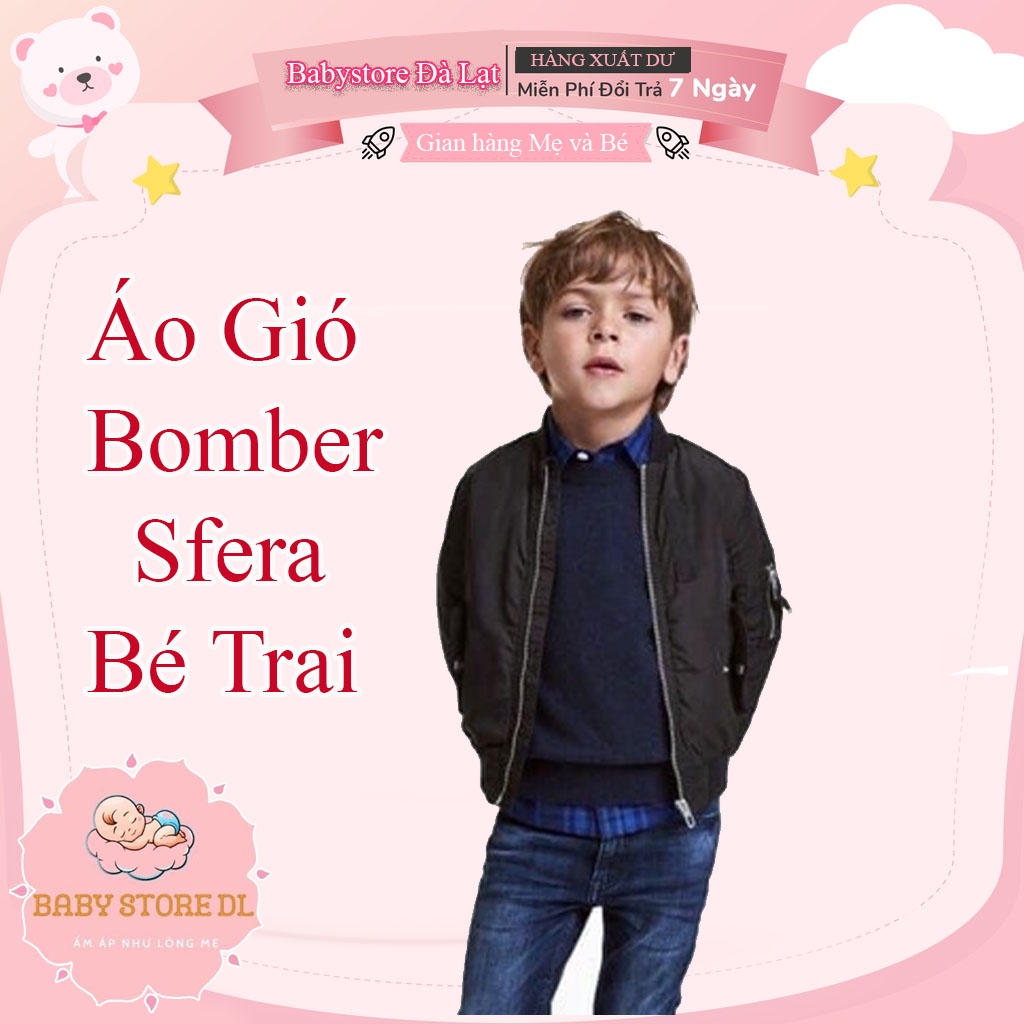 Áo gió bomber Sfera bé trai