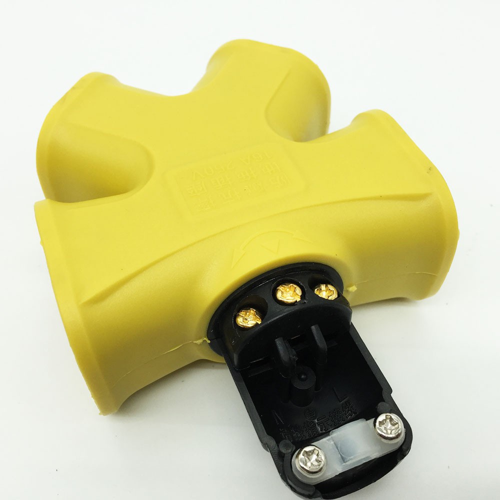 ổ cắm điện đúc nguyên khối 16A 4000W Chân đồng, Vỏ đúc chống cháy chống bể