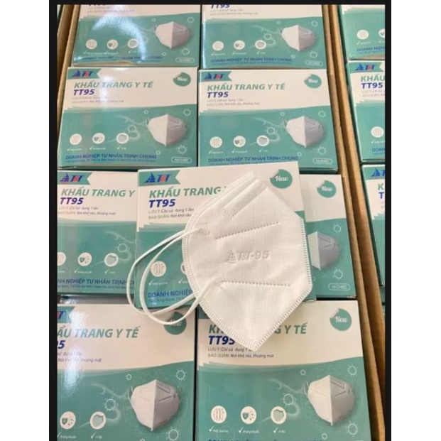 ( Hộp 10 cái) Khẩu trang y tế TT95 Không Van - chính hãng T&T MASK | BigBuy360 - bigbuy360.vn
