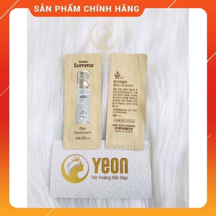Combo 10 gói dưỡng trắng Sum Losec Summa Elixir Treatmet