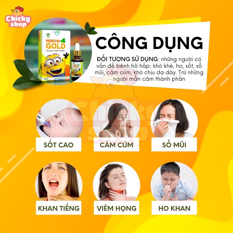 Combo 2 chai dầu húng chanh Minion Gold Dr.Maya