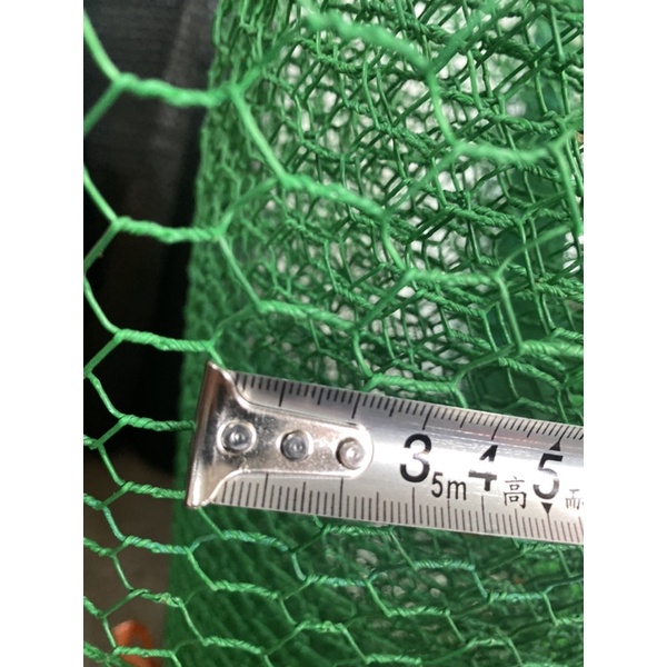 1m lứoi sắt bọc nhựa màu xanh, lưới mắt cáo khổ cao 50 phân ( giá 1m)