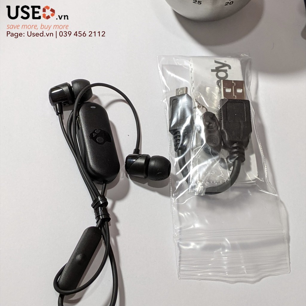 TAI NGHE nhét tai bluetooth SKULLCANDY JIB WIRELESS , USEDVN