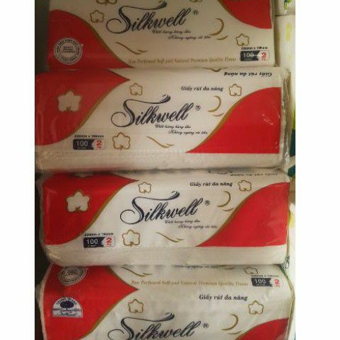 Giấy rút đa năng Silkwell 100 tờ 2 lớp