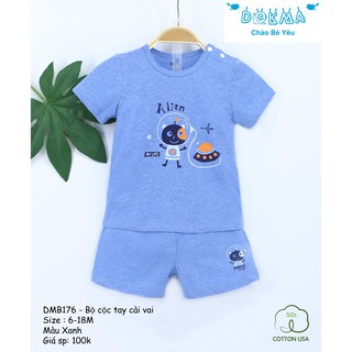 Bộ cộc tay bé trai Dokma DMB176