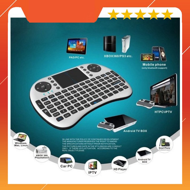 Chuột Bay Kiêm Bàn Phím Không Dây UKB500 Cho Smart Tivi & Android Box