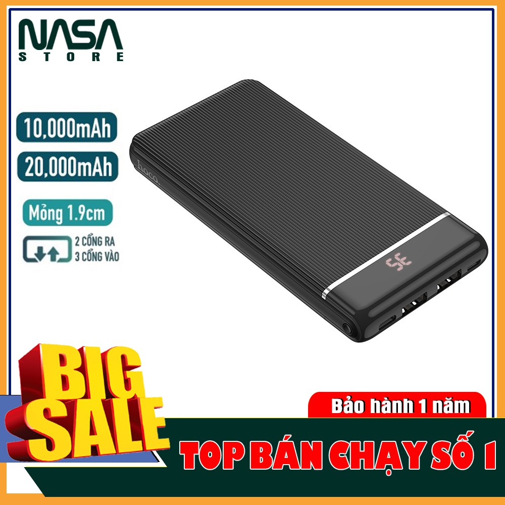 Pin Sạc Dự Phòng 10000mah/20000mah Hoco J59/J59A New Siêu Mỏng {BẢO HÀNH CHÍNH HÃNG}