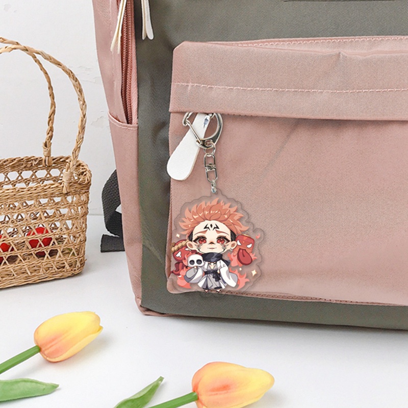 1 móc khóa hai mặt bằng acrylic hình Anime Jujutsu Kaisen Fushiguro Yuji Itadori Gojo Satoru Toge Megumi