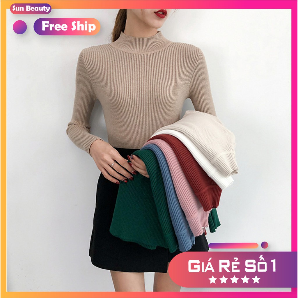 Áo Len Tăm Mỏng Dài Tay Nữ Cổ 3 Phân Chất Đẹp Loại 1, cadigan gile nữ croptop | BigBuy360 - bigbuy360.vn