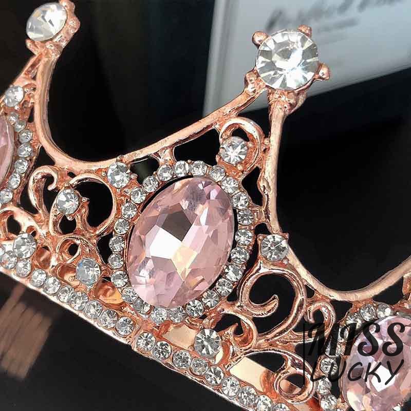 ❤HHN-VN New The Europe and The United States Beam Bridal Wedding Hair Accessories Luxurious Shiny Rh