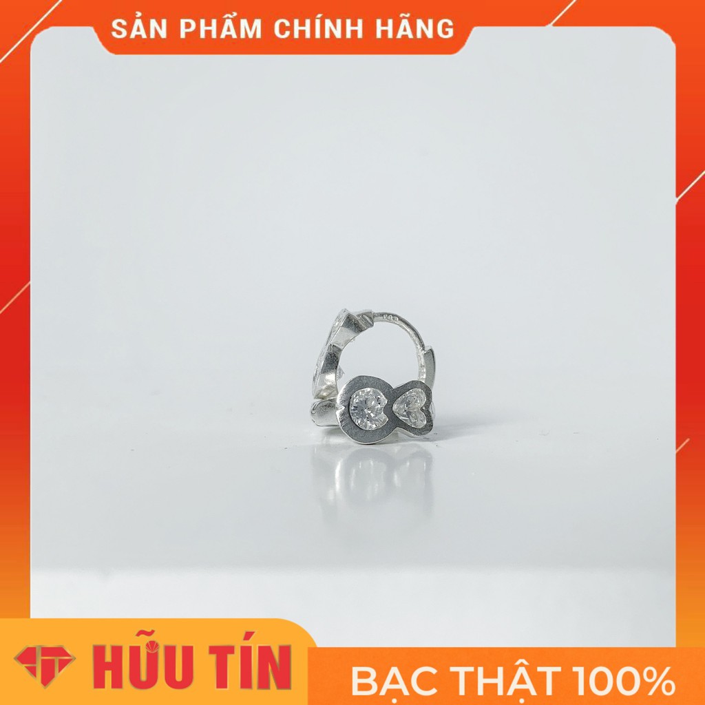 Bông tai Bạc 925 Kiểu Tròn & Tim D2BT5