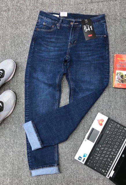 [⚡️Quần jean nam LEVI'S 511 xanh trung - ống đứng - Cambodia xuất dư cực đẹp• - Hàng VNXK