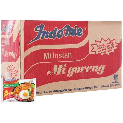 THÙNG 40 GÓI MÌ XÀO KHÔ INDOMIE VỊ BÒ CAY - ĐẶC BIỆT - SƯỜN - CAY NỒNG