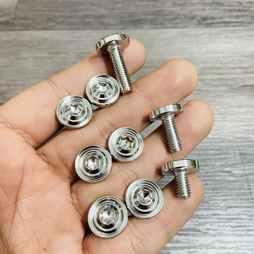 Ốc salaya inox lắp dàn áo, gác chân, đĩa phuộc xe máy từ 4ly, 5ly, 6ly, 8ly đầy đủ kích thước