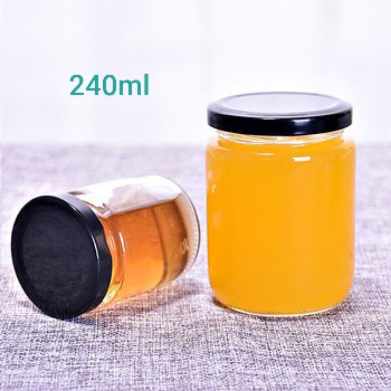 Hũ thủy tinh tròn 120ml, 240ml, vuông 200ml nắp thiếc | BigBuy360 - bigbuy360.vn