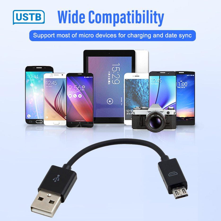 Cáp sạc Micro USB 0.1M 2A cho điện thoại chuyên dụng