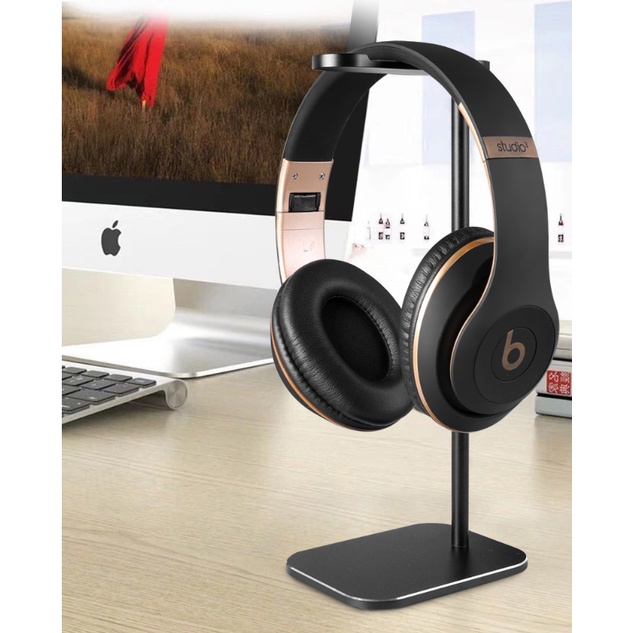 Headphone stand cao cấp GTN03 đệm silicon chống xước hợp kim nhôm sơn tĩnh điện 250mm ,giá treo tai nghe hợp kim cao cấp