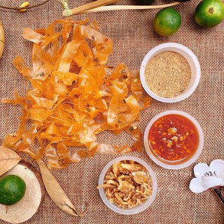 BÁNH TRÁNG DẺO TÔM SATE HÀNH PHI
