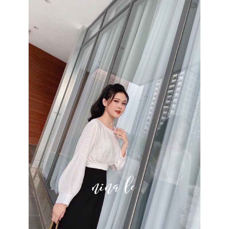 🌿🌿🌿 Áo croptop thắt nơ sau dễ thương 🌿🌿🌿 | BigBuy360 - bigbuy360.vn