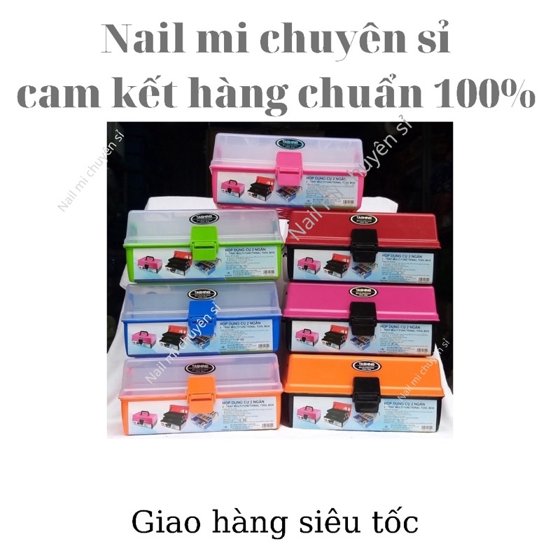 Cốp nhựa đựng đồ 3 tầng ,nail,mi,y tế