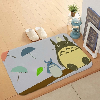 Thảm Chùi Chân Thấm Hút Chống Trượt In Hình Totoro Dễ Thương Kiểu Nhật Bản 40x60cm