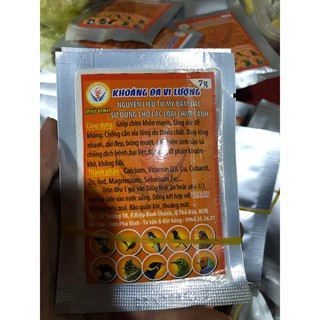 Khoáng Đa Vi Lượng Phú Vinh 7gr - Tăng Cường Sức Khỏe Cho Chim