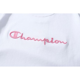 [ĐƯỢC PHÉP KIỂM HÀNG] Áo thun Champion Basic phông trắng chữ thêu 3D
