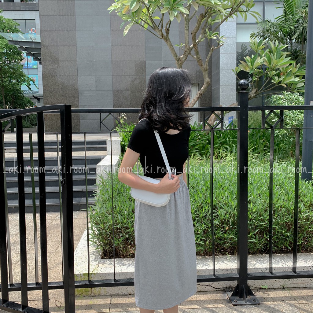 [Mã WAMT10K giảm 10K đơn 0K] Chân váy thun suông trơn xẻ sau | BigBuy360 - bigbuy360.vn