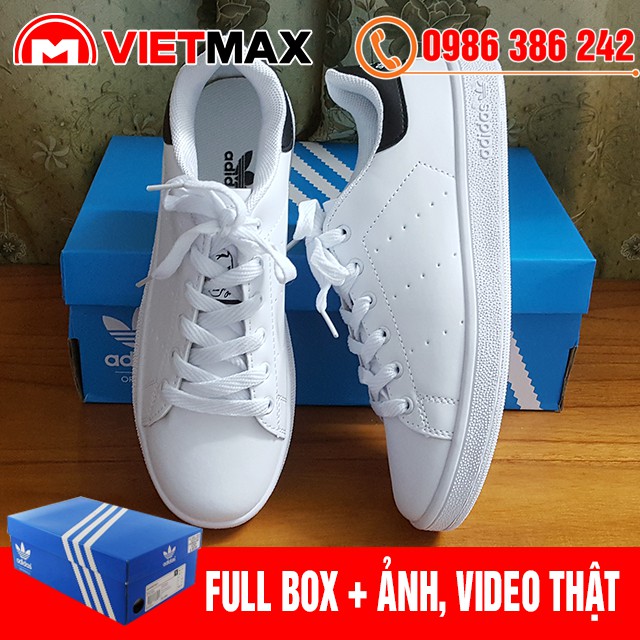 [Kèm Box Hãng] Giày Thể Thao Stan Smith Trắng Gót Đen Khuyến Mãi | BigBuy360 - bigbuy360.vn