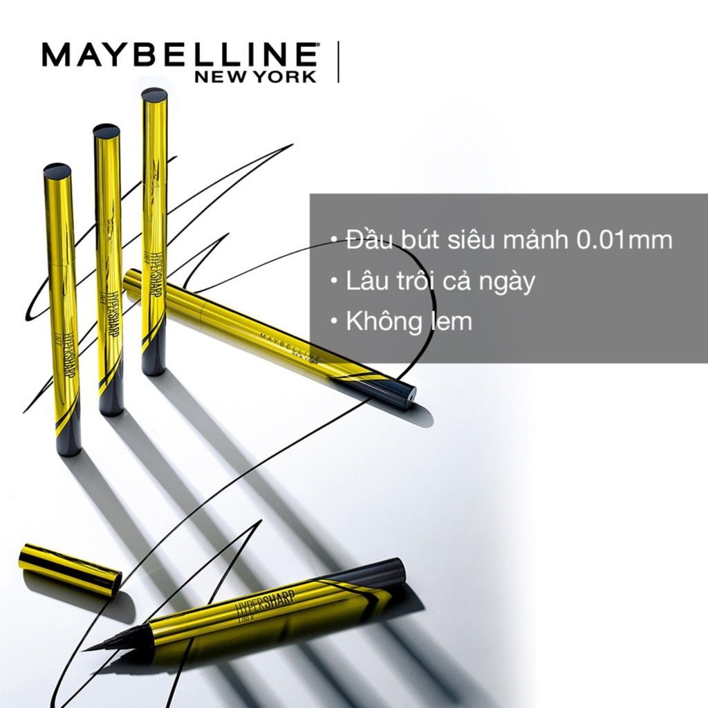 Bút Kẻ Mắt Nước Nét Mảnh Maybelline Hyper Sharp Laser 0.5g | BigBuy360 - bigbuy360.vn