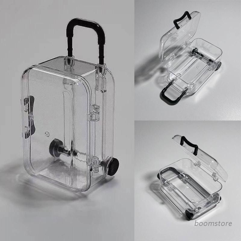 Hộp Đựng Trang Sức/Kẹp Tóc/Kẹp Tóc Màu Trong Suốt Đơn Giản Xinh Xắn Dành Cho Bạn Nữ